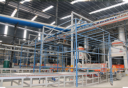 Through-body marble production line