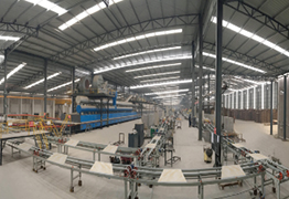 Through-body marble production line