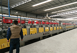 Through-body marble production line